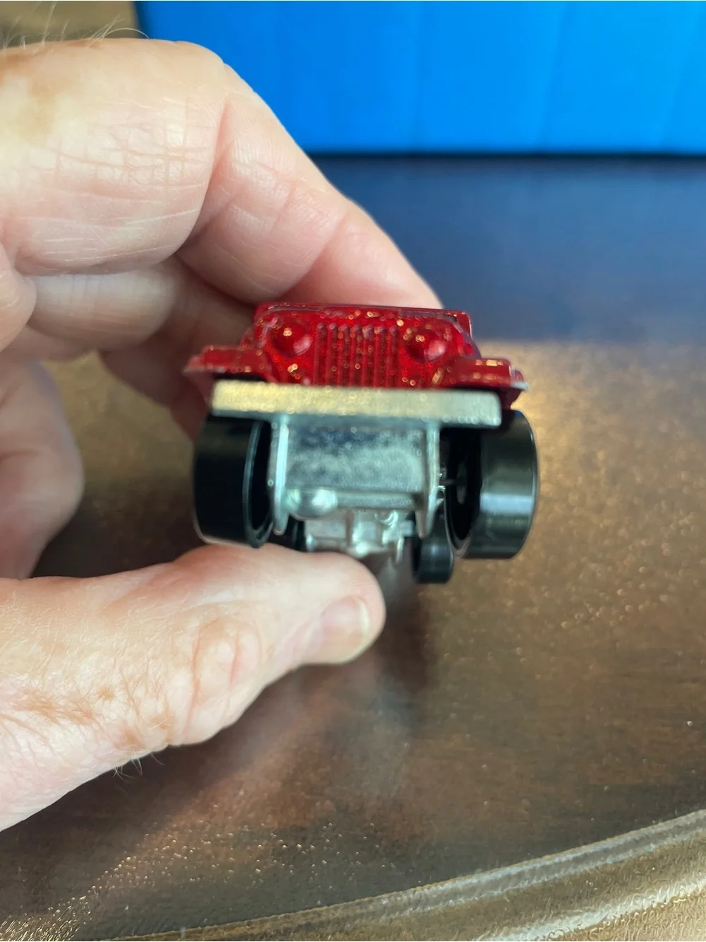 Vintage Hot Wheels 1982 Jeep Scrambler Metallic Red Truck Malaysia 2.75” Diecast